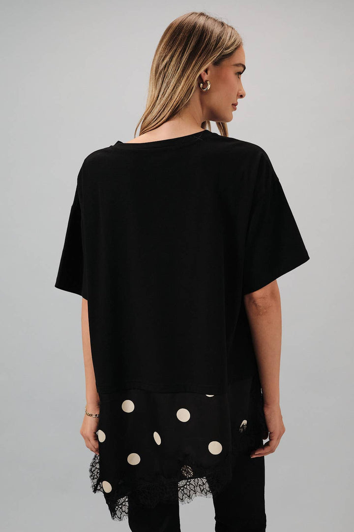 Olivia Lace Hem Top