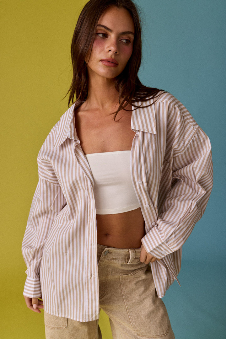 Madelyn Oversized Stripe Shirt
