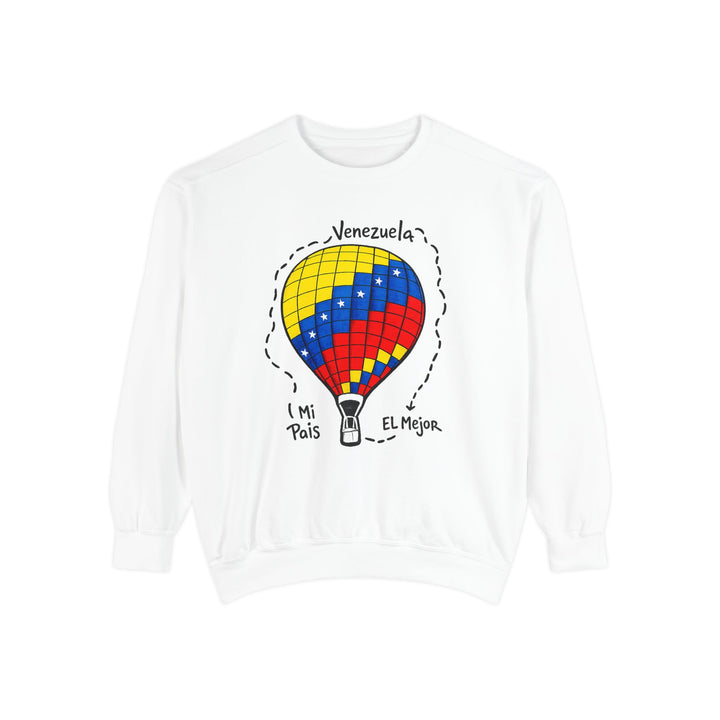 Venezuela Hot Air Balloon Sweatshirt — "Mi País, El Mejor" Unisex Crewneck