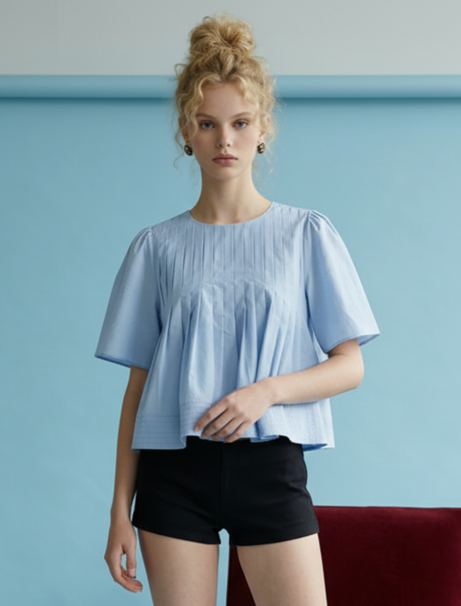 Sophie Pleated Blouse