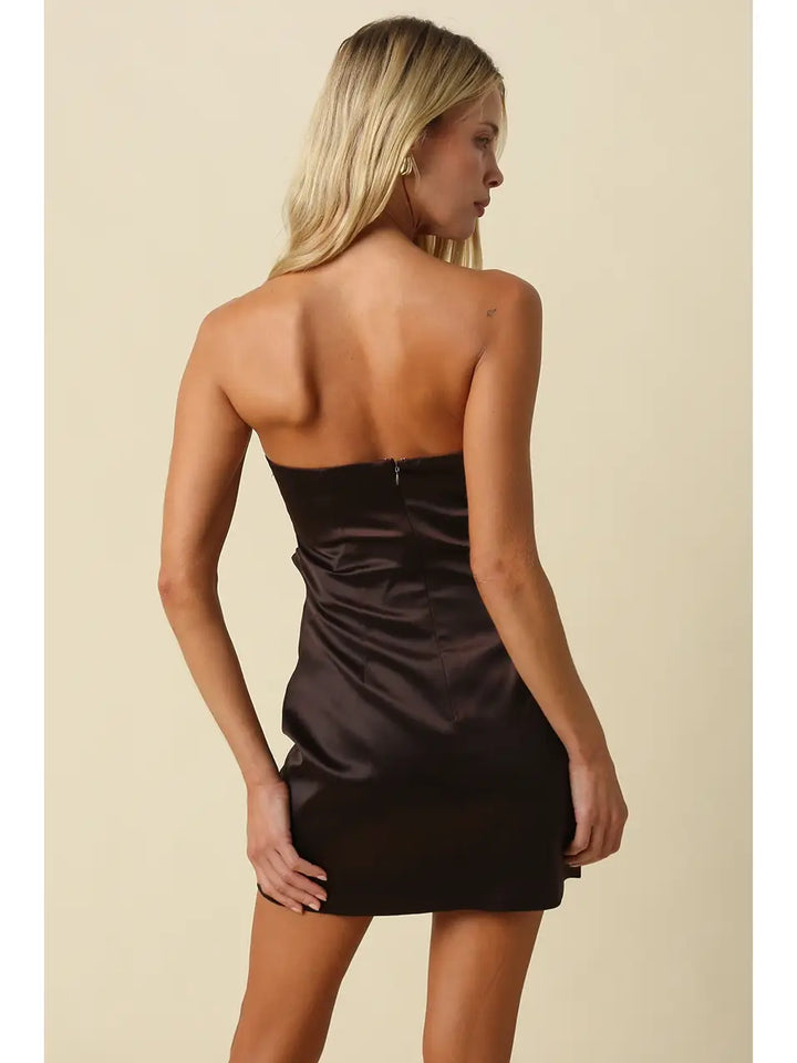 Lia Ruched Mini Dres
