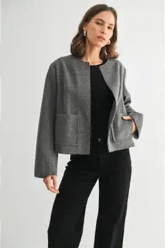 Cropped Wool Jacket