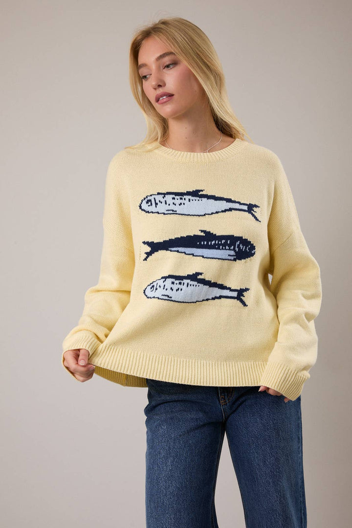 Naomi Sardines Sweater - Yellow