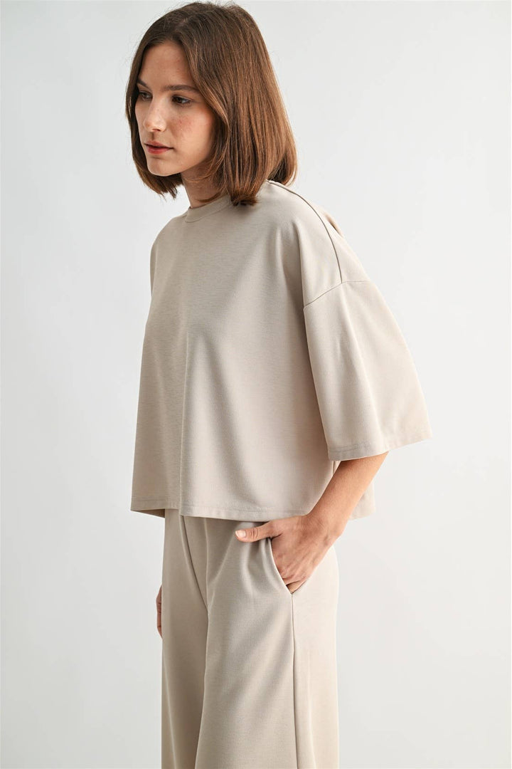 Maribelle Crop Boxy Top