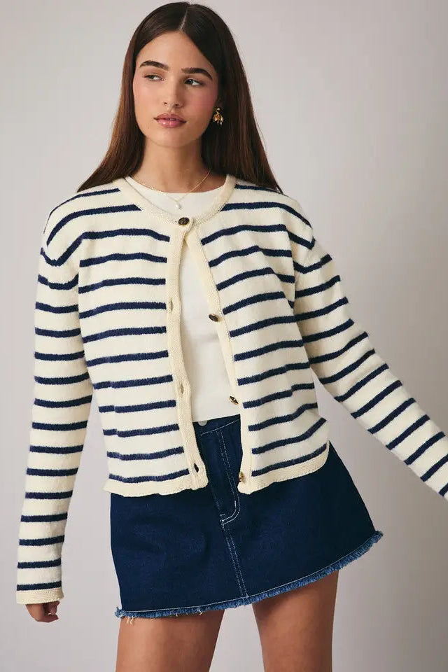 Linda Striped Cardigan