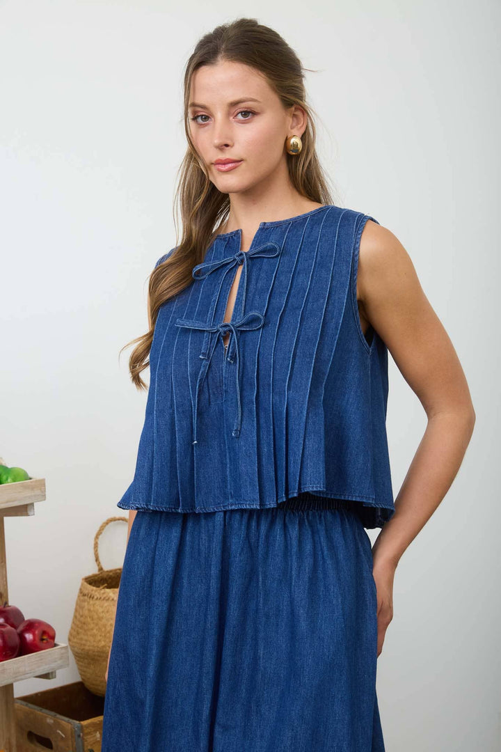 Sue Denim Blouse