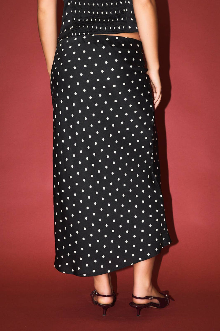 Lisa Polka Dot Maxi Skirt