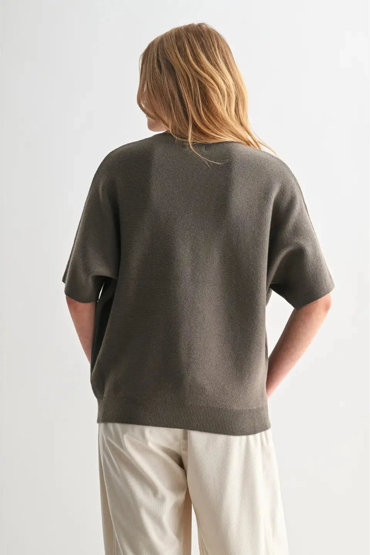 Dolman Short Sleeve Sweater