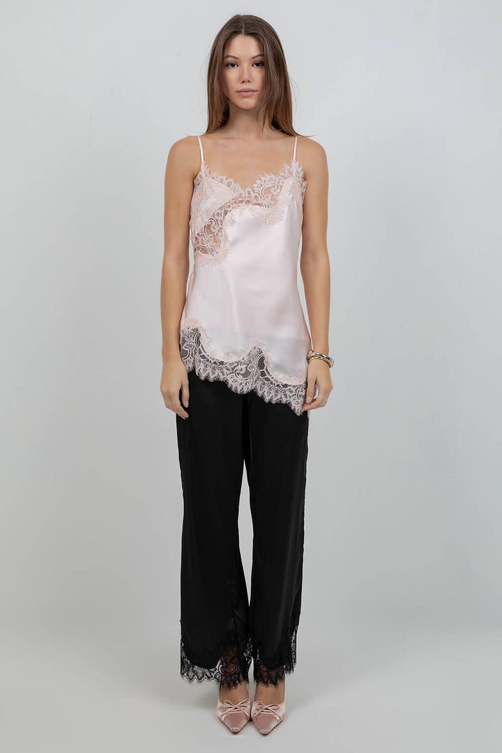 Jennah Soft Satin Lace Tank
