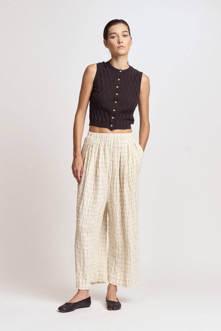 Anya Check Print Pants