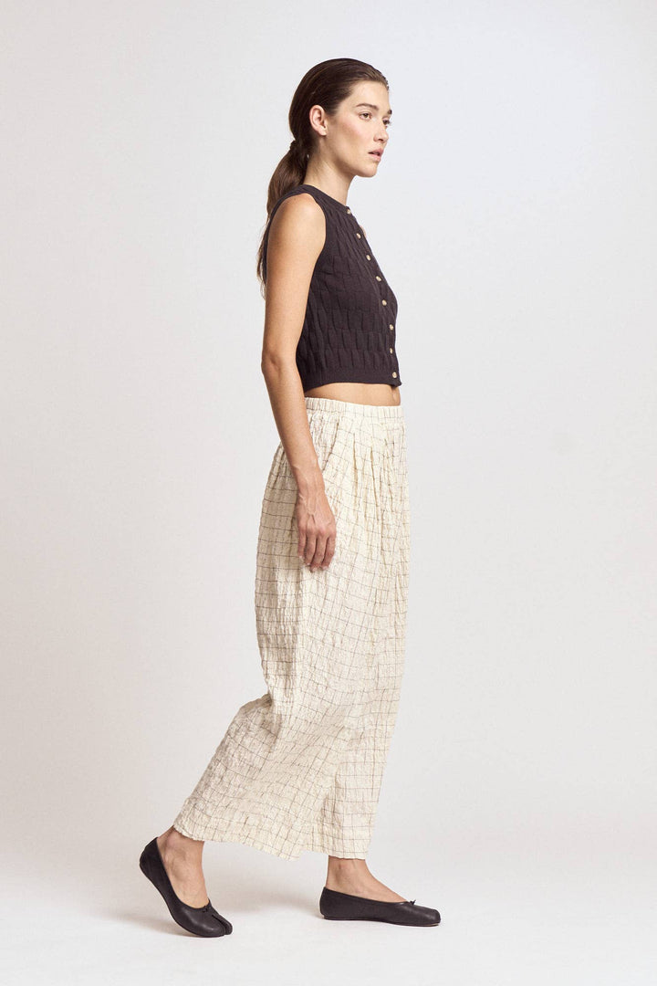 Anya Check Print Pants