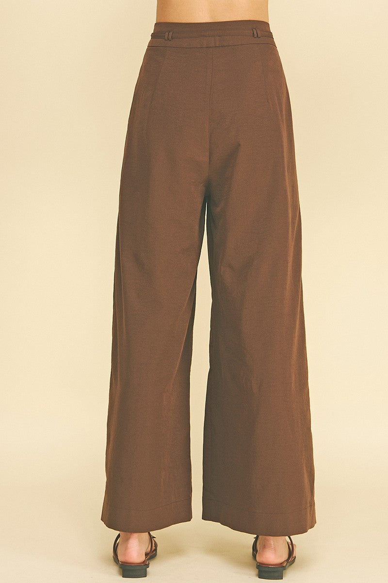 Mona Pleated Wide Pants