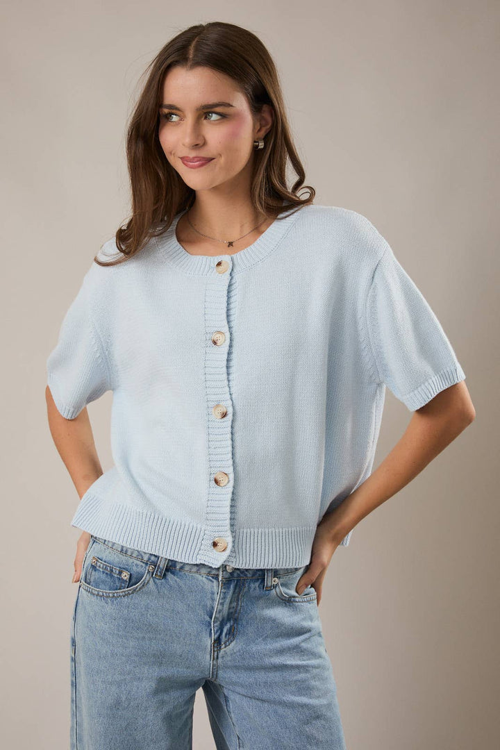 Aria Short Sleeve Cardigan