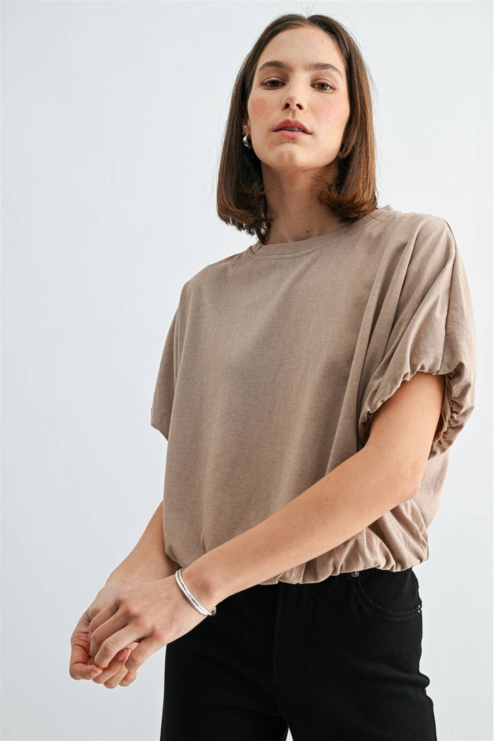 Sabrina Ballon Sleeve Top