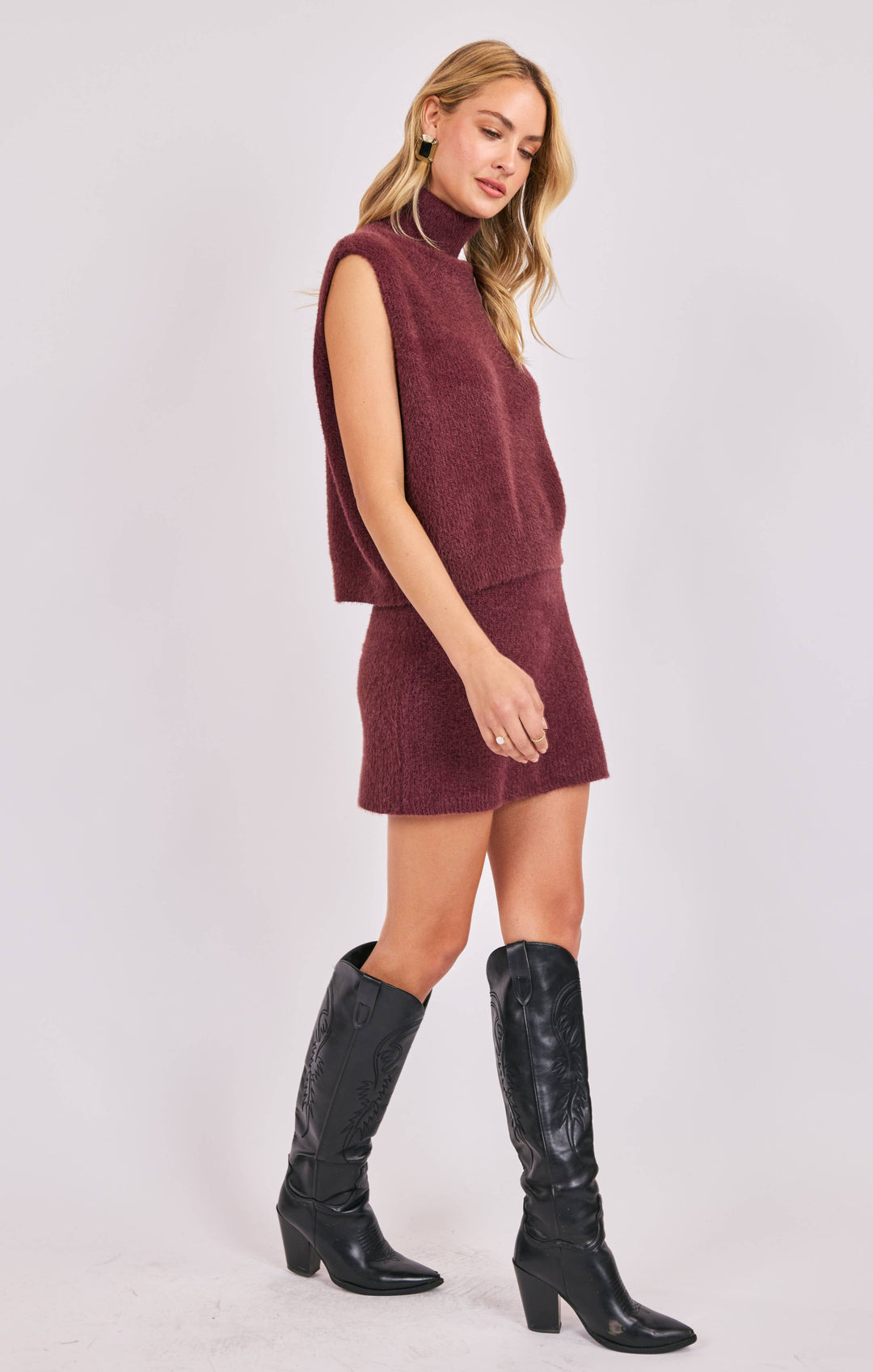 Crosby Fuzzy Mini Skirt