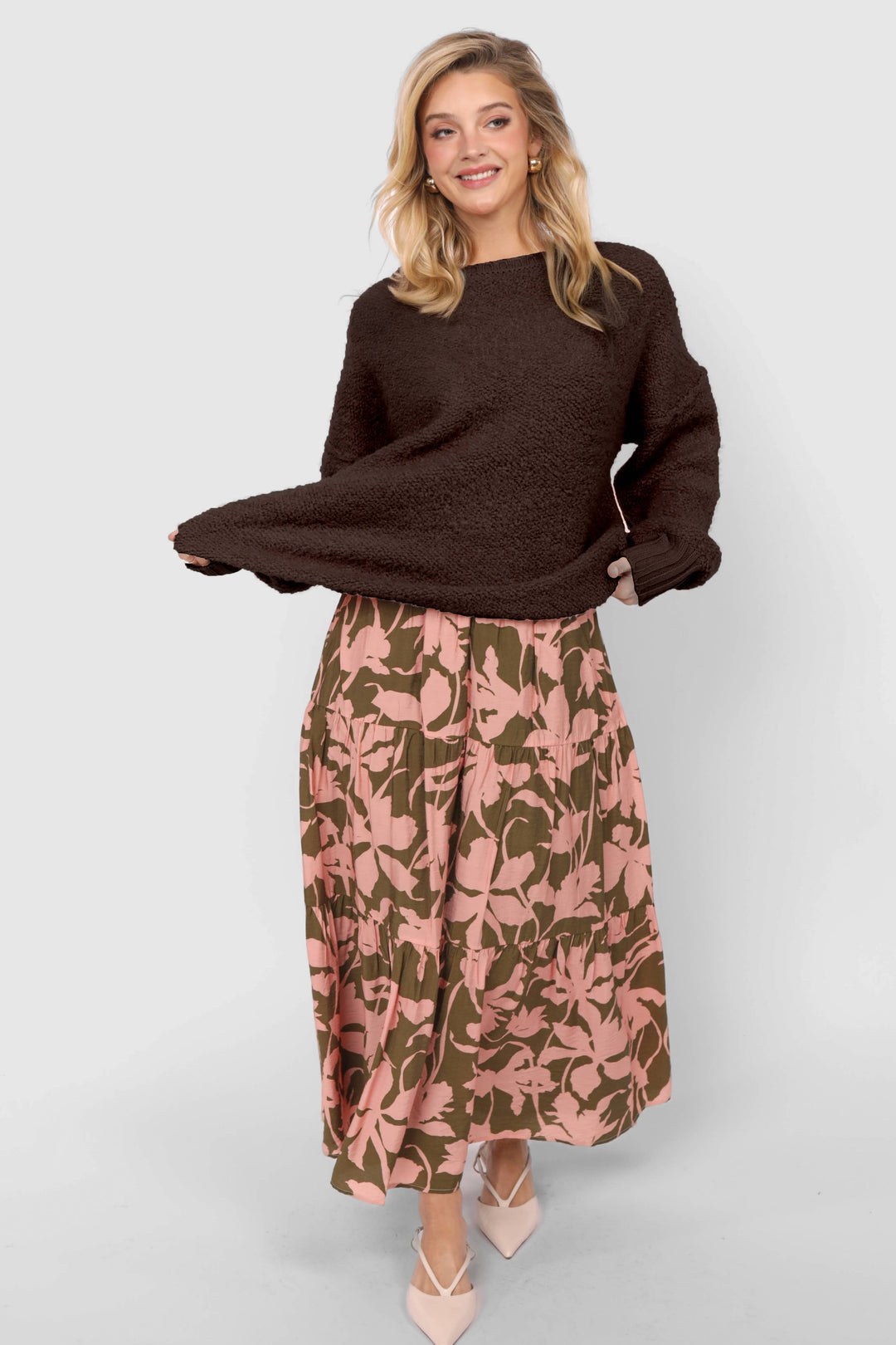 Karlie Crew Neck Pullover Sweater