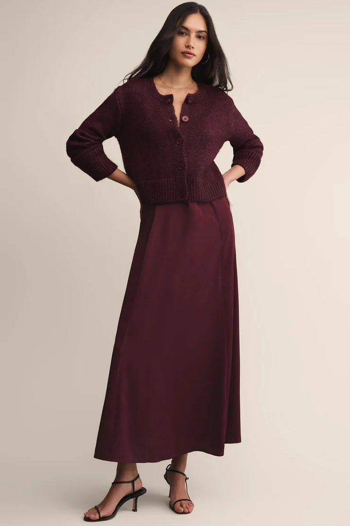 Northpoint Satin Midi Skirt