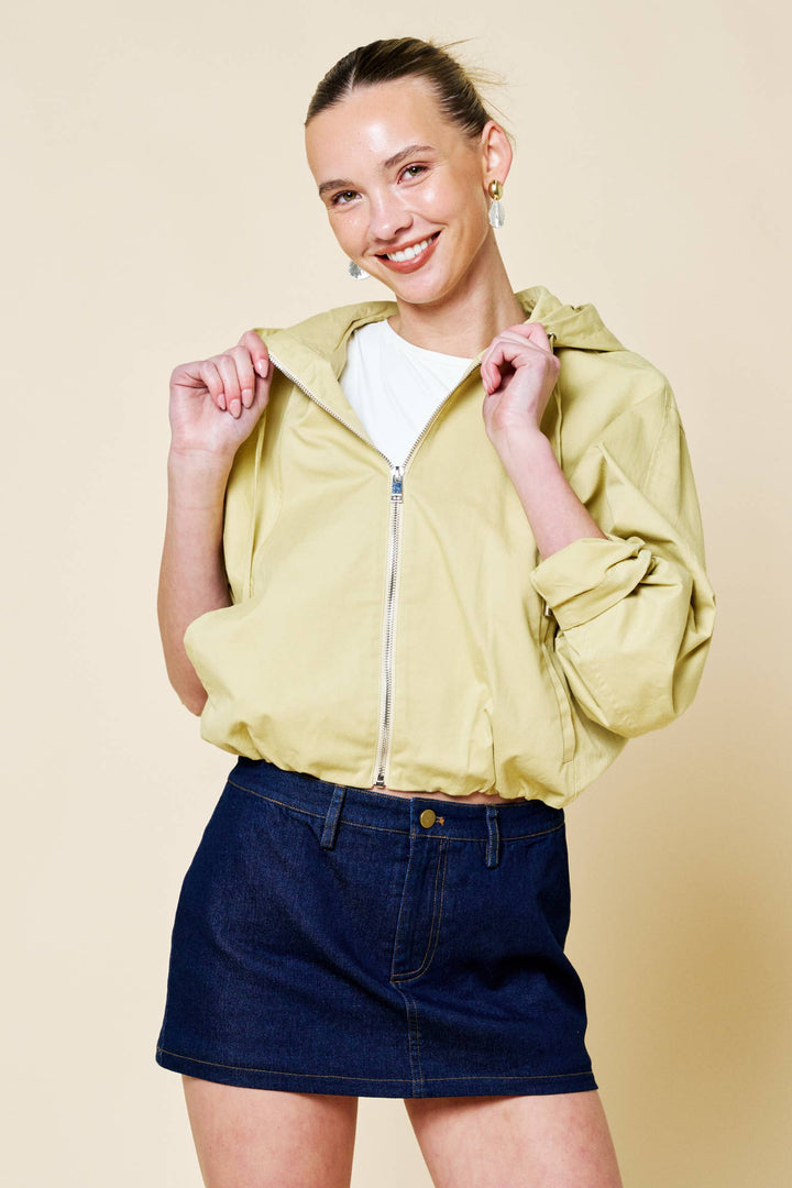 Coraline Cropped Hooded Jacket