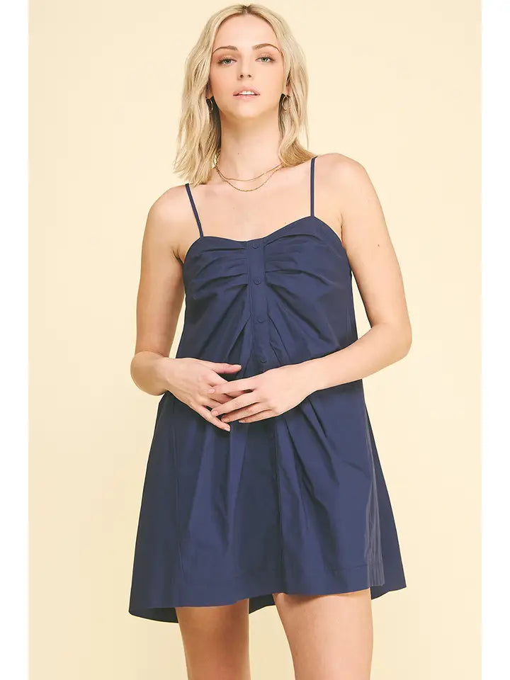Maya Button Down Mini Dress