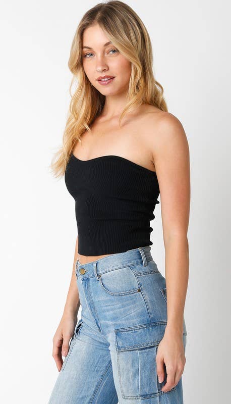 Nina Strapless Crop Top