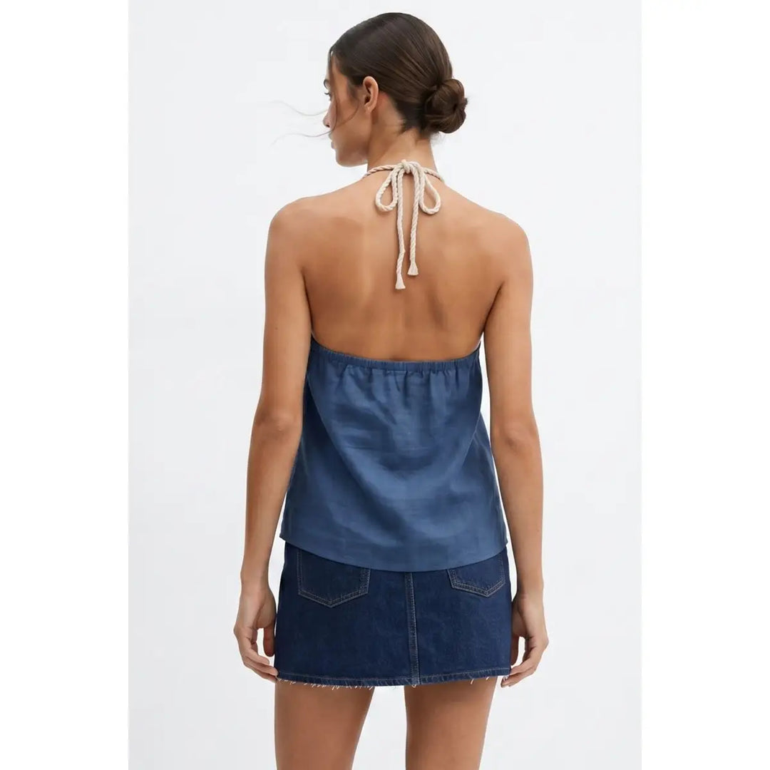 Josie Linen Halter Top