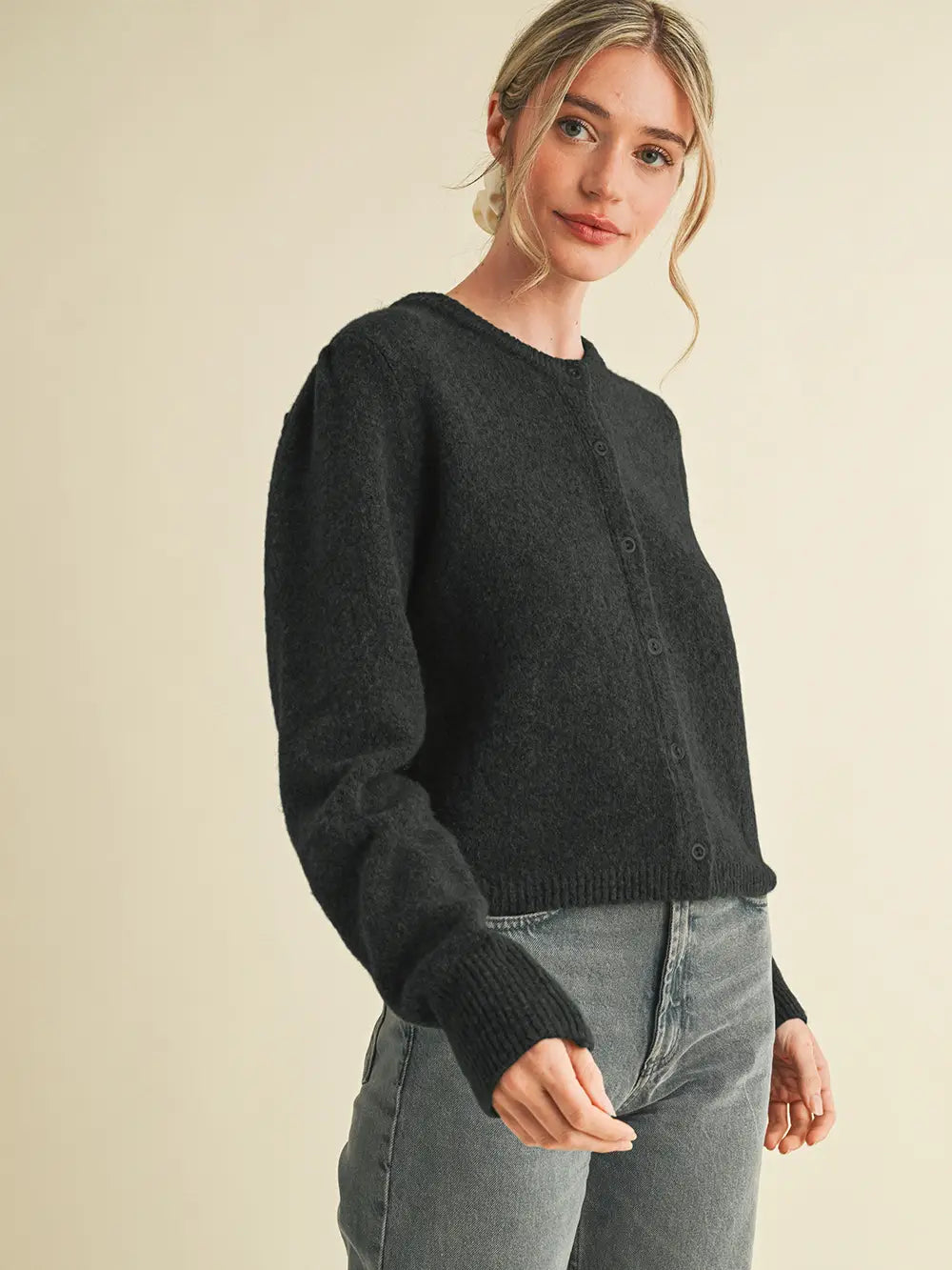 Lilia Puff Sleeve Cardigan