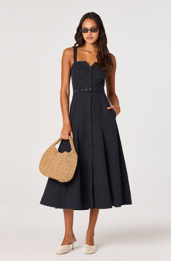 Mckinley Button Front Midi Dress