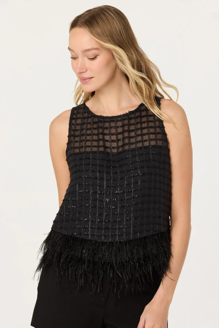 Etheos Sparkle Fringe Top