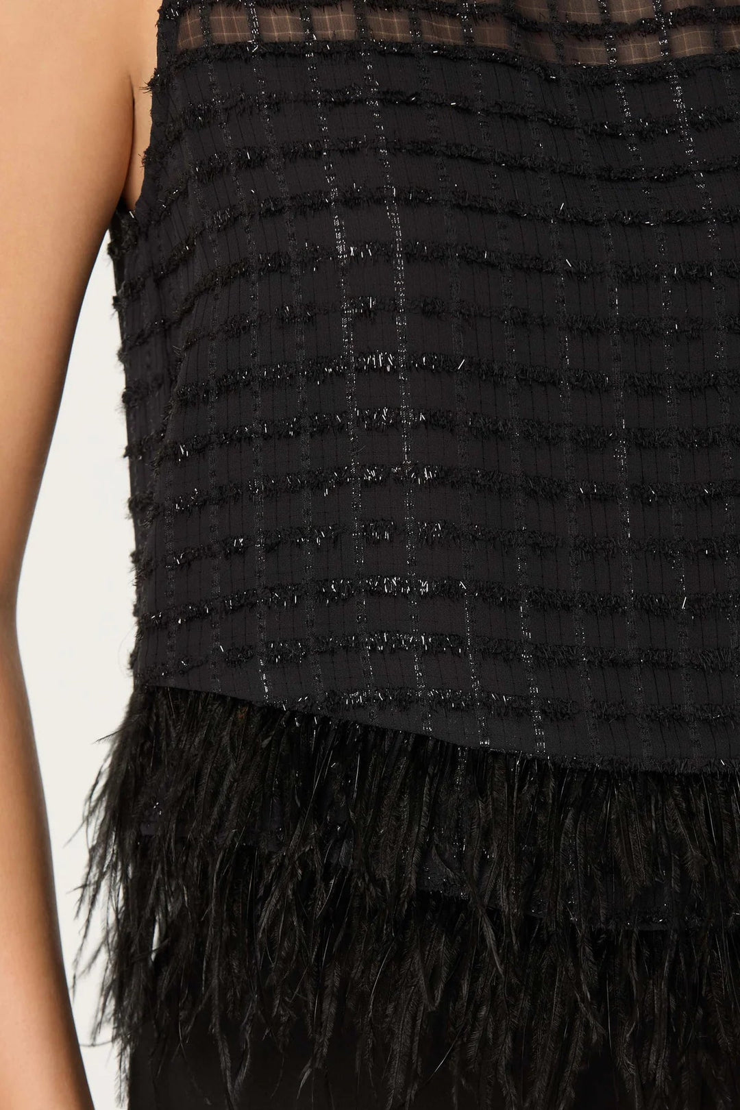 Etheos Sparkle Fringe Top