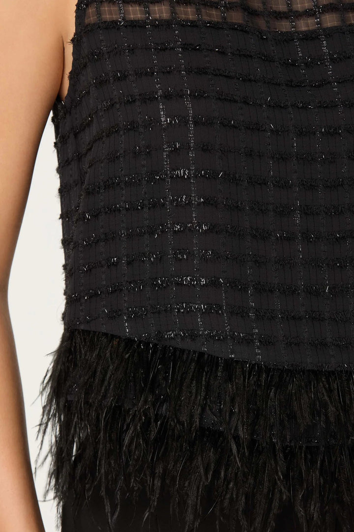 Etheos Sparkle Fringe Top