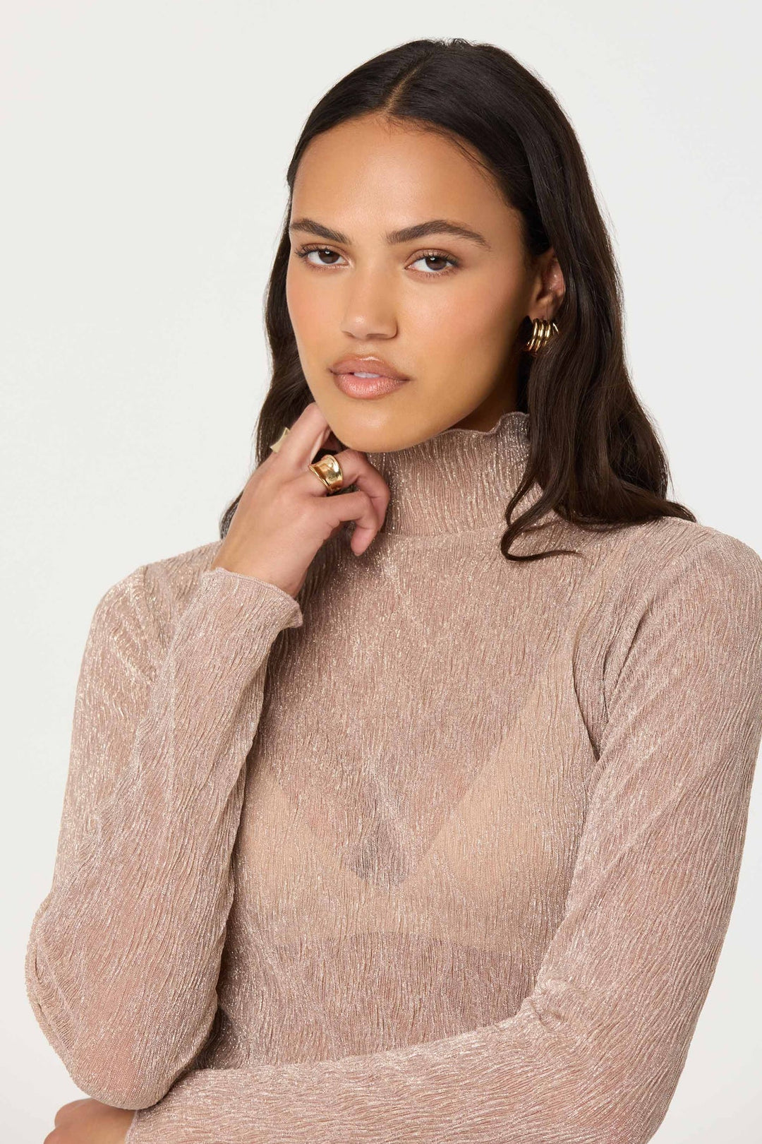 Kyra Sheer Sparkle Top