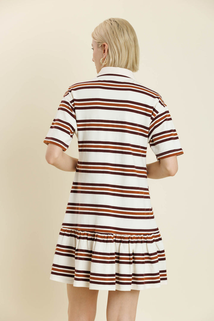 Striped Rugby Mini Dress