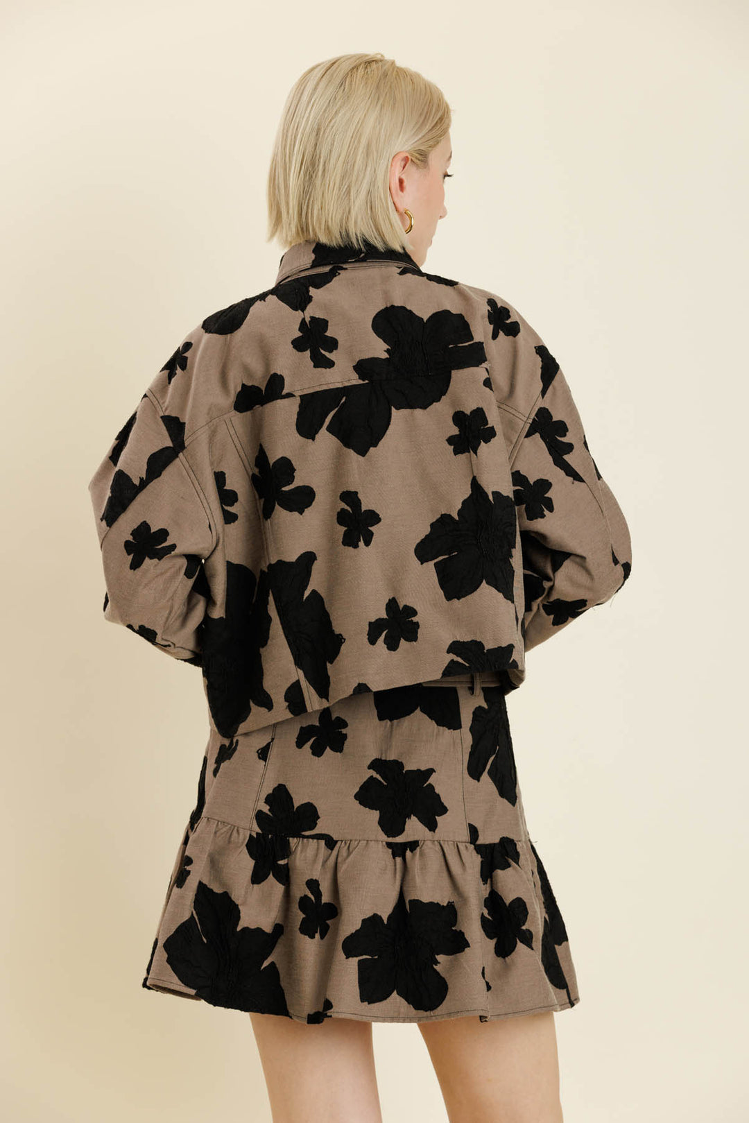 Jacquard Floral Skirt