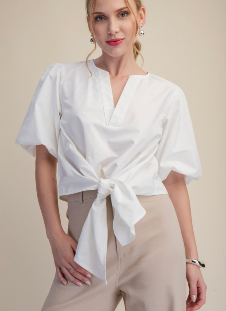 Joanne Front Tie Top