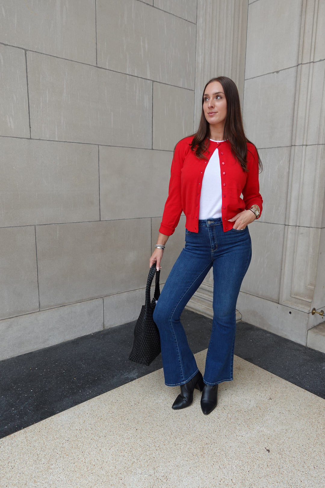 Mid Rise Flare Jeans