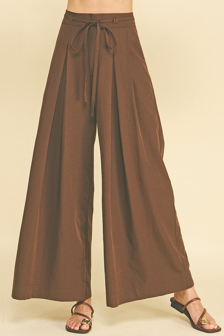Mona Pleated Wide Pants
