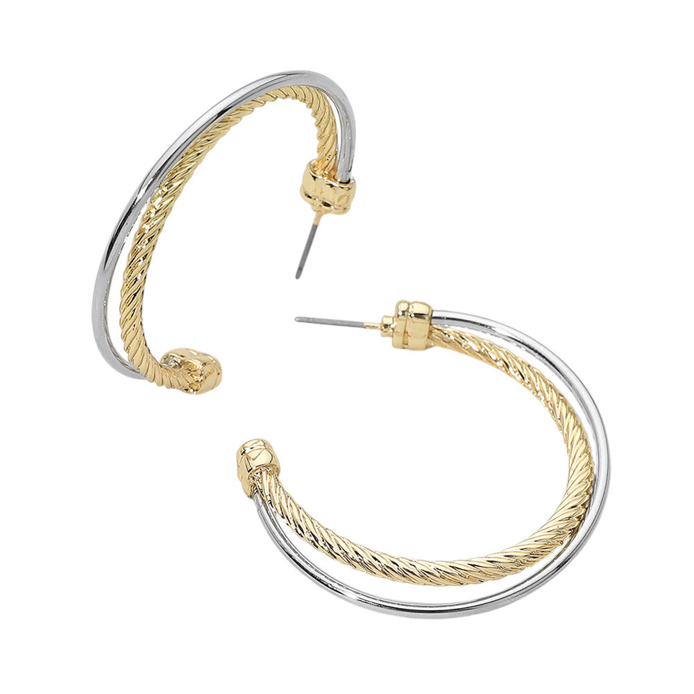 Two Tone Earrings