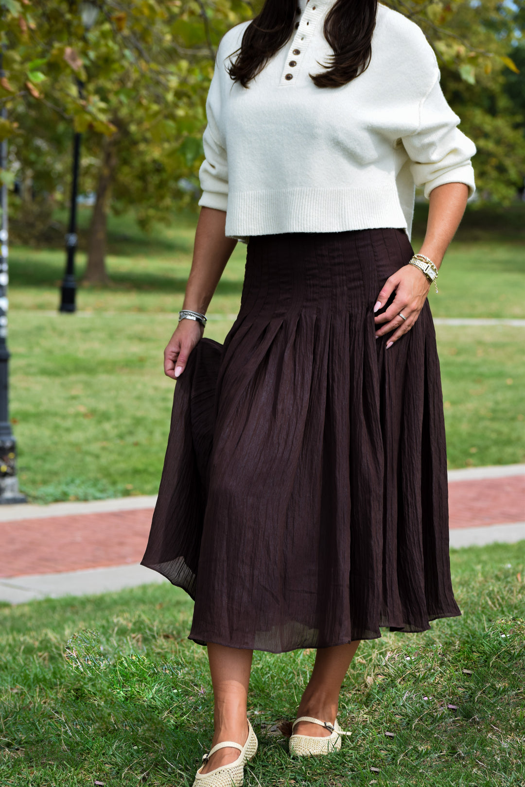 Henley Half Button Down Sweater