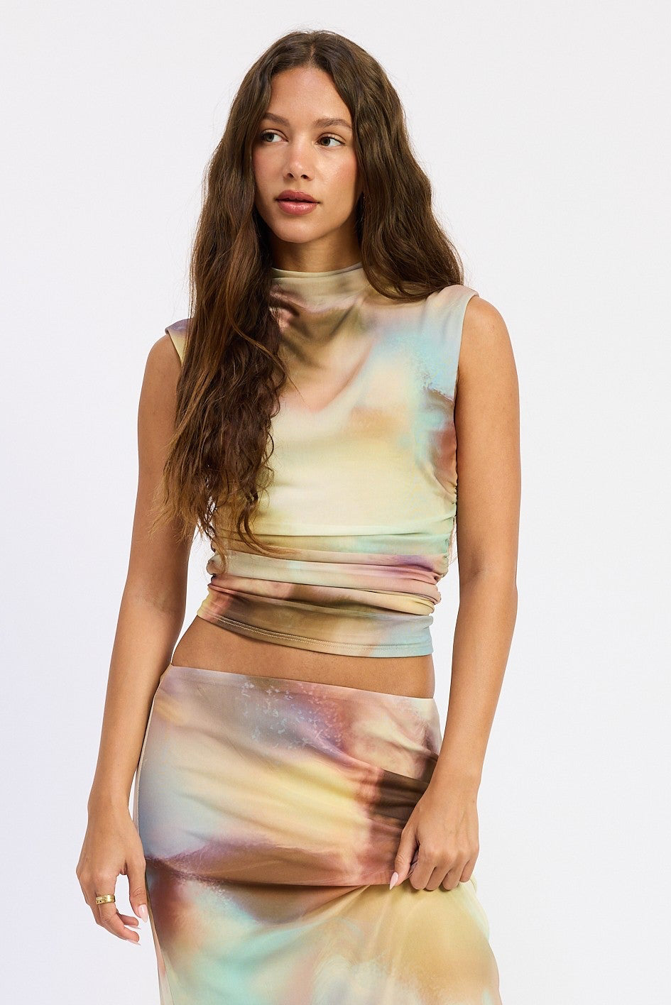 Golden Hour Mesh Top