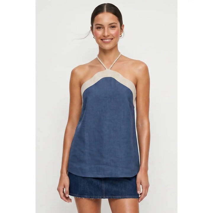 Josie Linen Halter Top
