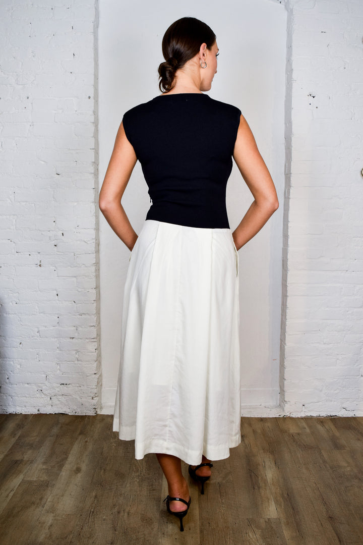 Cairo Knit Contrast Midi Dress