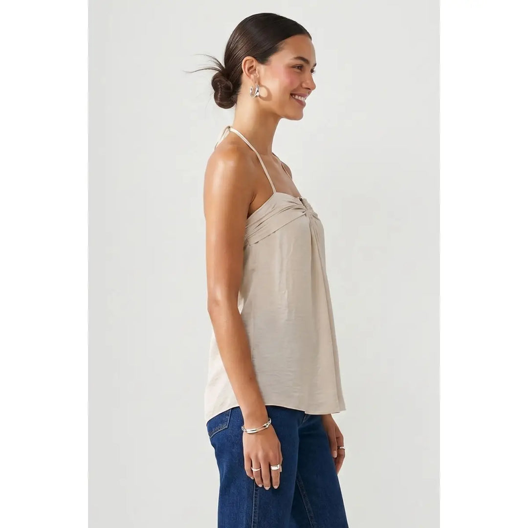 Sasha Detail Halter Top