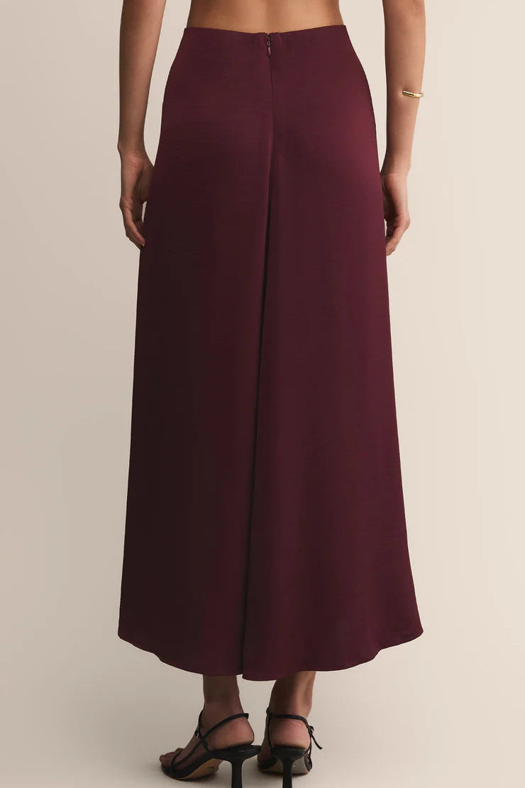 Northpoint Satin Midi Skirt
