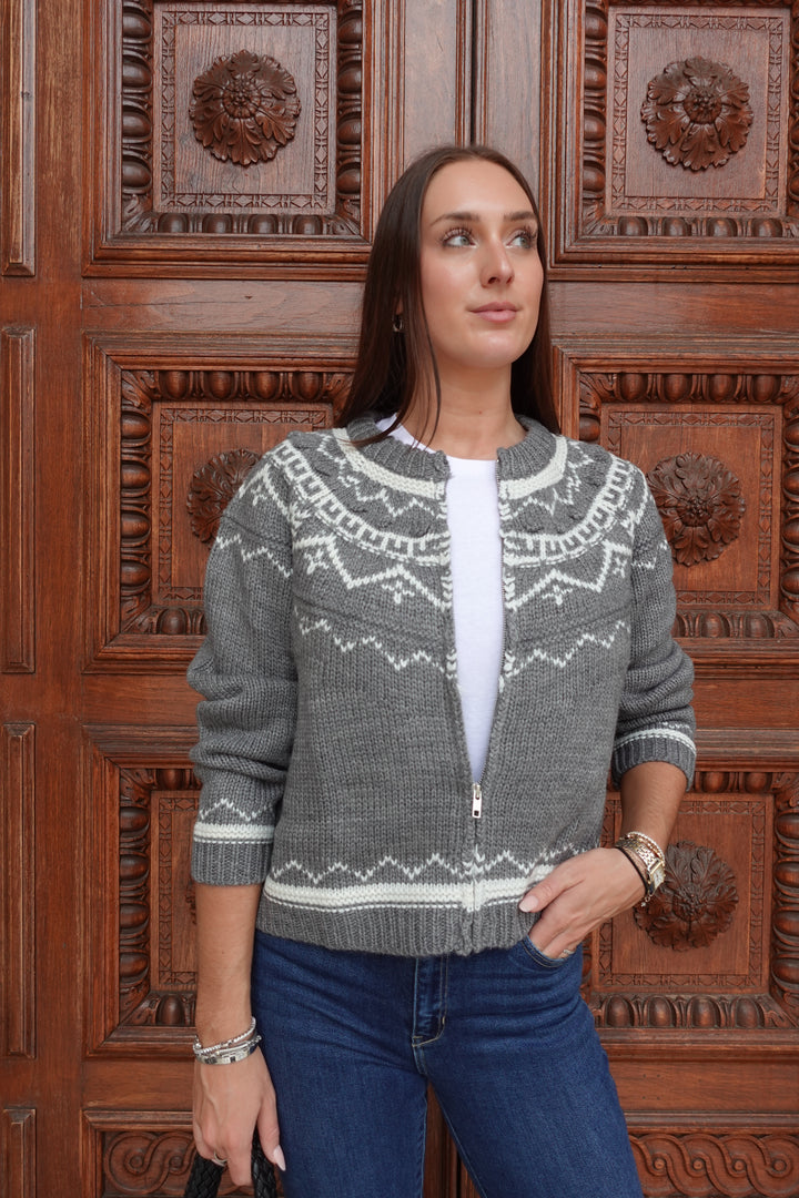 Esther Patterned Sweater Jacket