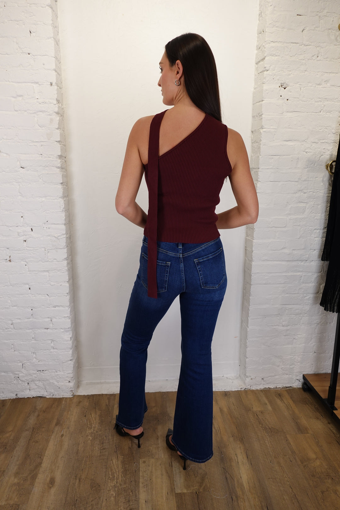 Selah One Shoulder Knit Top