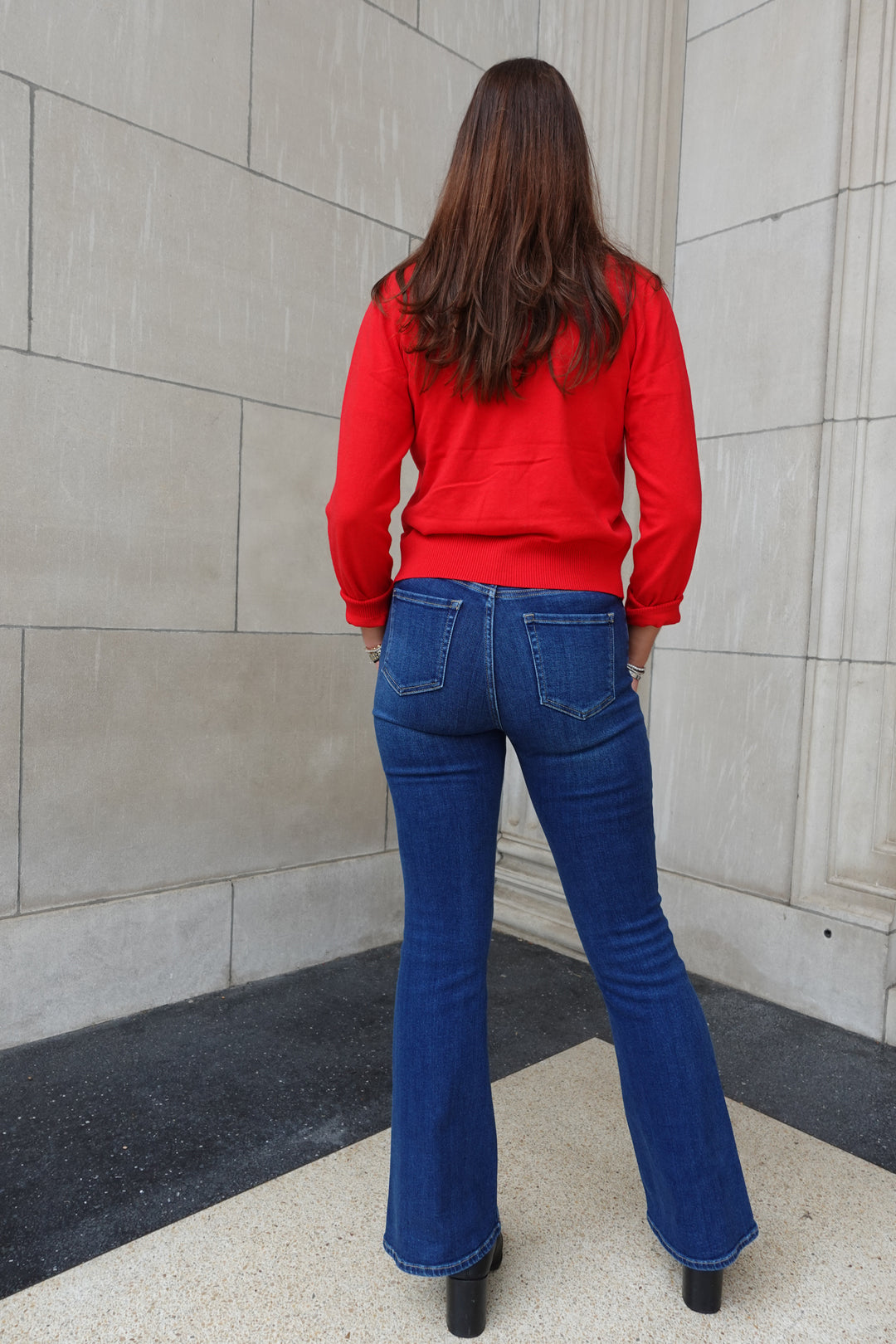 Mid Rise Flare Jeans