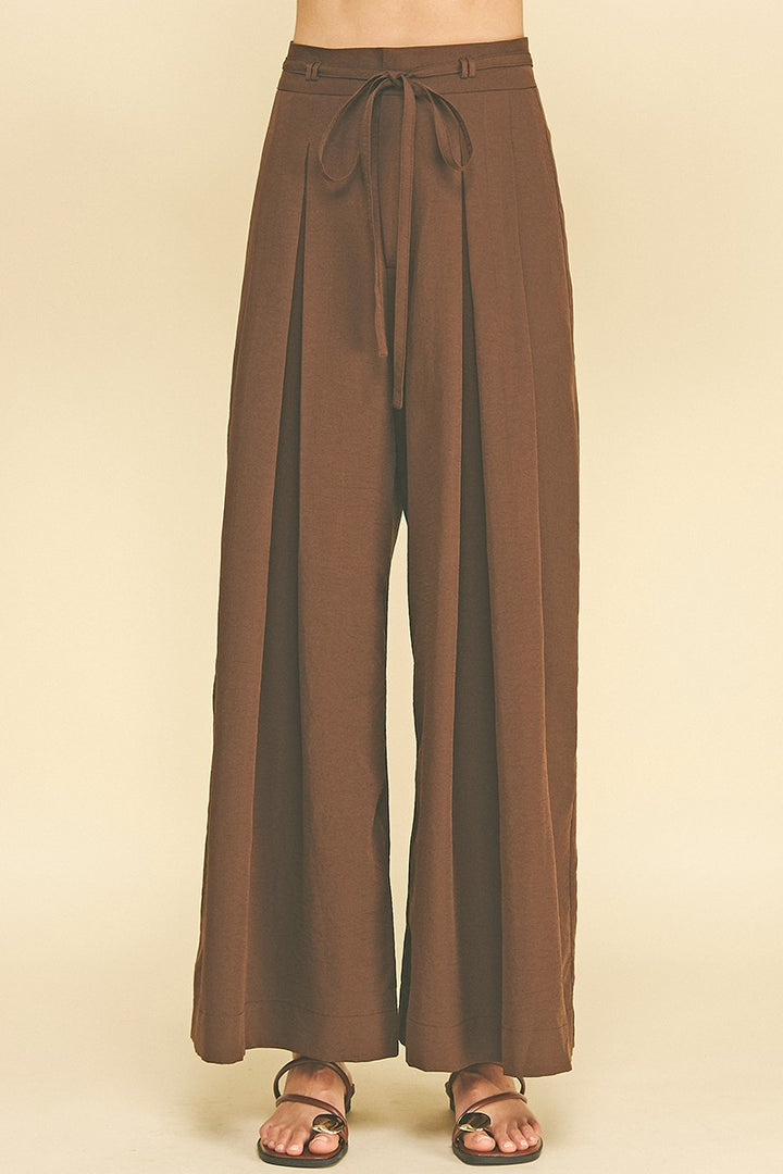 Mona Pleated Wide Pants