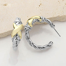 Two Tone Earrings