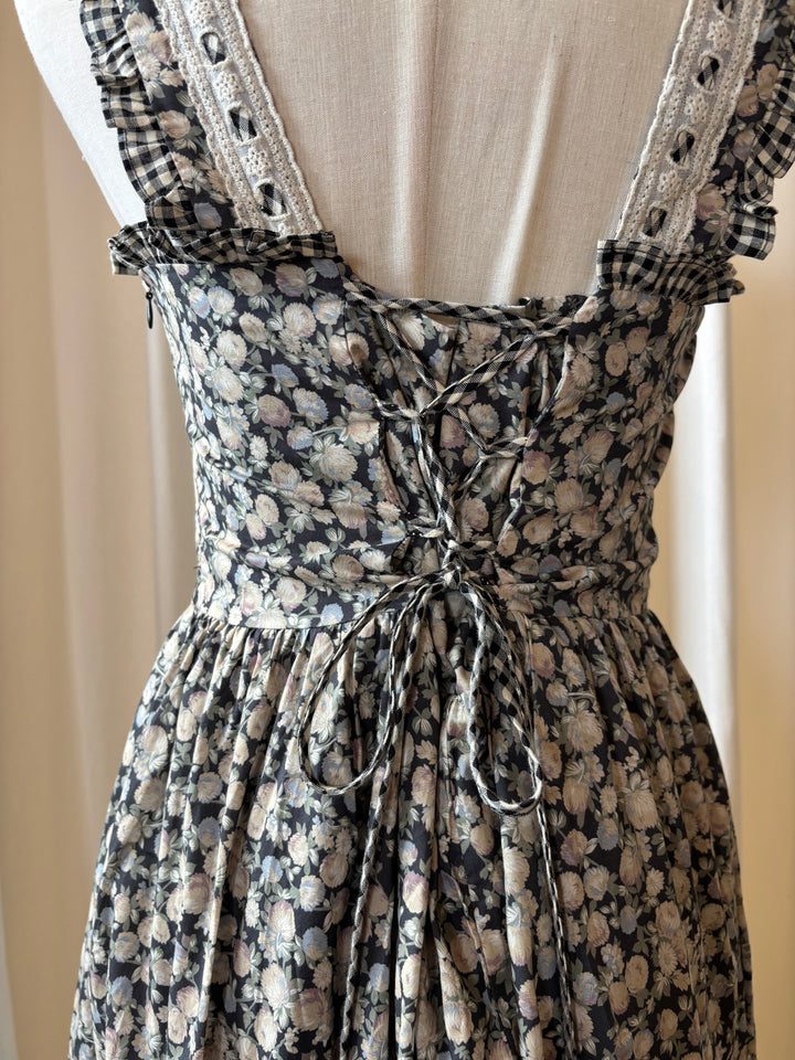 Vicky Ruffle Contrast Midi Dress