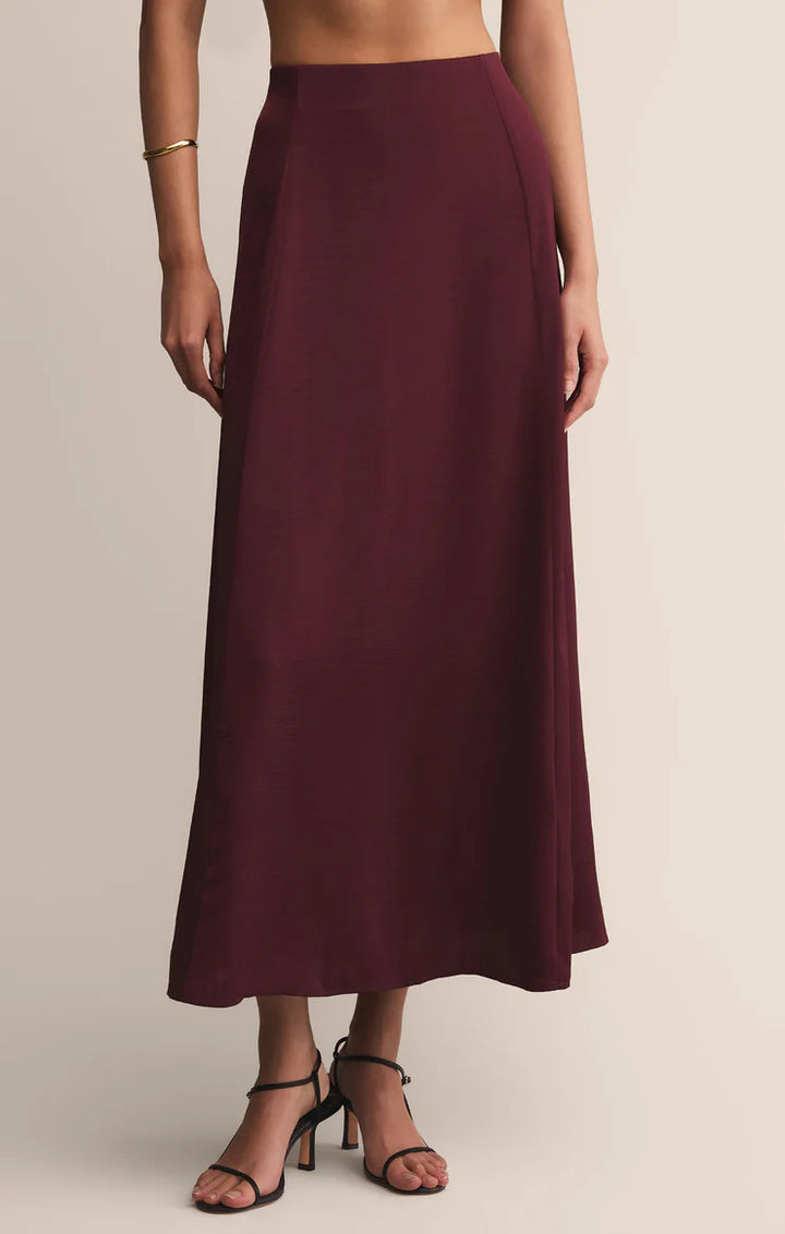 Northpoint Satin Midi Skirt